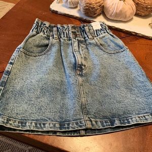 Abercrombie ultra high rise jean skirt